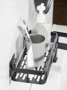 NEW Bathroom Shelf Rack Shampoo Rack Bathroom Towel Storage Accessories Organizer Toilet Rack Drilling Free Kitchen Wall Shelf Rack