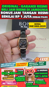 JAM BONIA ORIGINAL - BONIA BNB10800-2032S - ELEGANCE - Women CT - Stainless Steel - HITAM ROSE GOLD - JAMDUNIA / JAM DUNIA JD18 # JAM TANGAN WANITA JAM WANITA JAM ANTI AIR $ JAM TANGAN BONIA BNB10800 2032S BONIA BNB 10800 2032 BONIA BNB108002032 S003