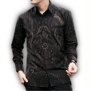 Kemeja Batik Pria Lengan Panjang - Kemeja Batik Pria Modern - Kemeja Kantor Batik Pria Dewasa