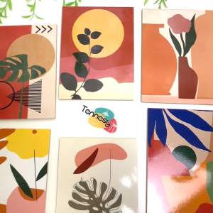 TENNESY Hiasan Dinding Abstrak Bunga Tanaman 15x20CM Wall Decor Dekorasi Dinding Rumah Kamar Tidur