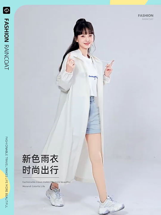 YONUO Áo mưa thẻ người lớn di động không dùng một lần EVA Poncho Áo mưa ...