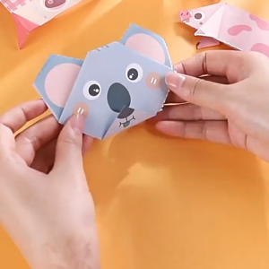 LAKOE Buku Origami 3D Craft Lipat Mainan Kertas Melipat Diy Hewan Lucu