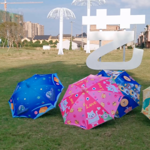 Children's Umbrella Long Handle Automatic Sun Umbrella Cartoon Cute Umbrella For Boys And Girls Waterproof Cover