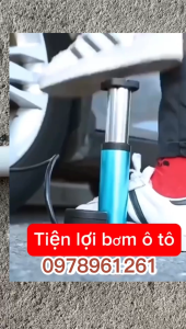 [HCM] Bơm xe máy xe đạp nhỏ gọn đầu van đa năng -Joyee