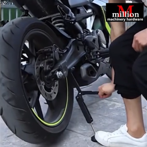 millionhardware - Motorcycle Jack Kickstand Wheel Support Side Stand Paddock Stable Swingarm Lift Portable Lifter Frame Pit Dirt Bike