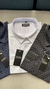 [ÁO GẤP HỘP] Áo sơ mi nam họa tiết FATUNO chấm bi cực đẹp form SlimFit Hàn Quốc Cotton cao cấp xuất khẩu