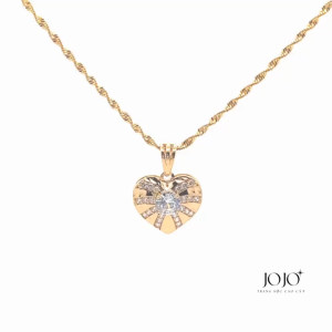 M592 Mặt và Dây chuyền thiết kế hình trái tim trẻ trung JOJO