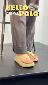รองเท้าแตะ Hello Polo รองเท้าแตะหูหนีบ ยาง EVA เหมาะทุกฤดู ส้นสูง 4 CM. รุ่น HP8038 รองช้ำ