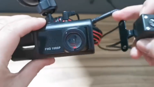 QH 3 Camera Lens Car S1 HD 1080P 24h Parking Monitor DVR WiFi Dash Cam Night Video Recorder Dashcam Used for Front, Middle, and Back