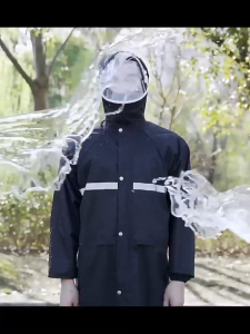 💦กันน้ำอย่างแน่นอน💦เสื้อกันฝน มีแถบสะท้อนแสง แบบขยาย หนาขึ้น ผู้ใหญ่ ชุดกันฝนแบบชิ้นเดียว การป้องกันร่างกายเต็มรูปแบบ เหมาะสำหรับใส่ขับรถจักรยานยนต์ กลางแจ้ง เสื้อกันฝนแบบพกพา ใส่สบาย ใช้ซ้ำได้ เสื้อกันฝนมีฮู้ด เสื้อกันฝนแบบชิ้นเดียว เสื้อกันฝนครบชุด