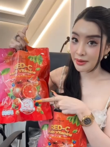 (เซ๊ต 2 ห่อ คุ้มมาก) RED-C วิตมินซีคอลลาเจนแดง + วิตมินซีห่อส้ม ตัวดัง พร้อมส่ง