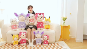 Gấu Bông Lena Cosplay Losto Cao Cấp Nón Và Áo Có Thể Tháo Rời Quà Tặng Cute gaubongbobo