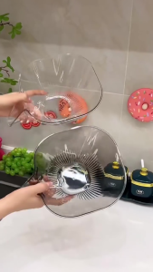 [SG Stock]Multifunctional Rice Washing Basket Rice Washing Machine Rice Sieve Simple Kitchen Supplies PET Drainage Basket Multifunctional Drain Basket Food Bowl vegetable washing basin