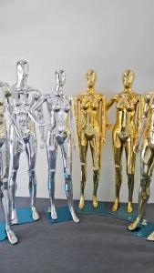 หุ่นโชว์เสื้อผ้า หุ่นโครเมี่ยม หุ่นผู้หญิง ผู้ชาย หุ่นเต็มตัว หุ่นสีเงิน หุ่นสีทอง #หุ่น J #หุ่น E