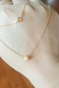 สร้อยคออิตาลีแท้ 18kขายยกเซตสร้อยคอ16"/18"เงินแท้ๆ925พร้อมจี้บอลสตาร์ดัสนำเข้าอิตาลีชุบทองคำ18k