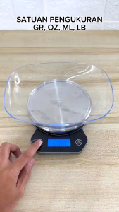 IDEALIFE - Digital Kitchen Scale – Timer + Bowl 5KG/1GR IL-210C