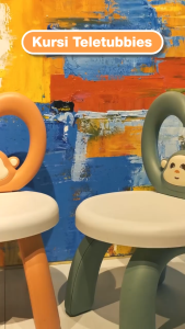 Kursi Plastik Anak Lucu Karakter Teletubbies Desain Ergonomis dan Tahan Beban 150kg