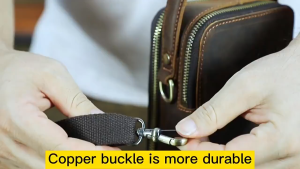 Tas selempang pria kulit - Tas jingjing pria kulit sapi aslii jenis crazy hourse