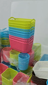 (แพ็ค 3 6 และ 12 ชิ้น)ตะกร้าลายสานทรงกระบองเล็ก ตะกร้าใบเล็ก ตะกร้าอเนกประสงค์  ใช่ใส่ปากกา เครื่องเขียน หรือของใช้ต่างๆ