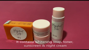 Magnificent Skin Care (Toner whitening soap Night Cream Sunscreen)