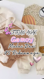 Setelan Baju Anak Model Hoodie Kupluk Motif Dude Usia 1-5 Tahun - Fashion Anak