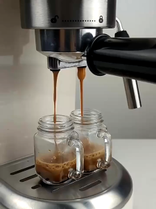 5pcs Espresso Shot Mini Mug 40ml Mug Kopi Mini Jar Kecil Kaca Mini Glass Jar