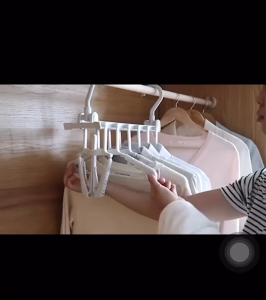 ไม้แขวนตากผ้าแบบรวบ พับเก็บ ประหยัดพื้นที่ 6 in 1จัดส่งใน24ชม.