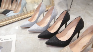 ส่งจากไทย ส่งเร็ว รองเท้าส้นสูงผู้หญิง 3.15นิ้ว สไตล์แฟชั่น รองเท้าหัวแหลม รองเท้าไปงานแต่ง นุ่มสบาย ทรงสวย เรียบหรู