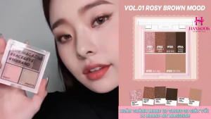 Hộp Phấn Mắt SIXTEEN Hàn Quốc Bộ Trang Điểm Mắt 6 Màu
