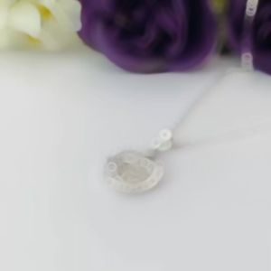 SilverWholesale #PH347 Sterling Silver 925 Love Heart Abacus Pendant Necklace Set (S925纯银爱心算盘项链)