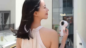 Handheld Fan Portable Bladeless Mini Fan Recharable 120 Level Adjustment With Strong Wind Cooler in summer便携手持风扇