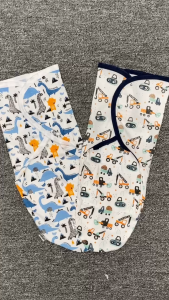 Bedong Bayi Bedong Instan Bayi Baru Lahir BABY LEON BC-108 Bedong Lipat Single Knit Bedong Bayi Instan Kain Bedongan Bayi Motif