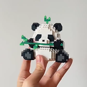 Panda Building Block for Children 6 To 10 Years Kids Toy Educational Micro Building Block Baby Bricks Puzzle Toy Girl Games Gift