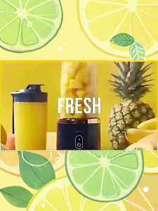 เครื่องคั้นน้ำผลไม้ไฟฟ้า 3 วินาทีเพื่อบดน้ำแข็ง เครื่องปั่น เครื่องปั่นผลไม้ หัวตัด 6 ใบมีดสแตนเลส 304 นำเข้า เครื่องปั่นน้ำ ไร้สาย เครื่องปั่นน้ำผลไม้ ปั่นน้ำแข็ง เครื่องปั่นพกพา ความจุ 400ml เครื่องปั่นเอนกประสงค์ เครื่องปั่นน้ำผลไม้พกพา 400ML USB