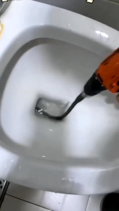 Dây thông tắc cống thông bồn cầu lò xo INOX siêu bền từ 10m lắp cùng máy khoan đã có đầu nối