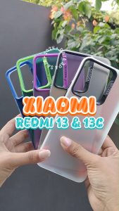 Hard Case For XIAOMI REDMI 13 13C Hologram Mika Casing Hybrid Silicon Cover Macaron Terbaru 2024