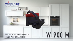 WINN GAS Regulator Gas LPG Double Lock Tekanan Rendah W900M W900NM Selang paket