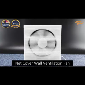 COOL POWER Net Cover Shutter Ventilation Wall Louver Exhaust Fan - 6/8/10/12" - Bedroom Bathroom Kitchen - Guaranteed No Lost Parcel