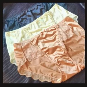 M~ 2XL Size Women High Quality French Style Silk Soft Antibacterial Underwear panty