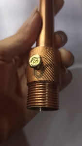 Tombak Splitzen Kuningan Penangkal Anti Petir Untuk Atap Rumah Grounding Listrik 3/4 Inch TB 30 Cm