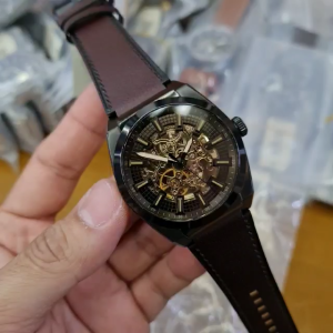 [Promo] Jam Tangan Pria FS ME3207 / ME 3207 Everett Automatic Dark Brown Eco Leather Original Garansi 2 Tahun [✔COD][100% Authentic]
