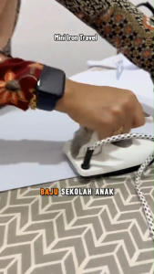 HAN RIVER Portable Iron For Clothes Folding Steam Iron Mini Travel Irons Non-Stick Coating Sole Plate Flat Iron