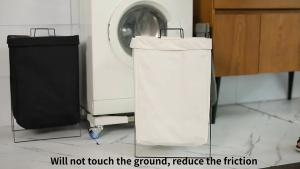 TOM Dirty Clothes Storage Basket Large Laundry Hamper Home Folding Laundry Basket Organizer With Stand