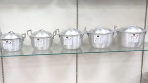 DIRECT FACTORY Aluminum Caldero with Swing Cooking Pot Double Handle Casserole Pot Aluminum Pot