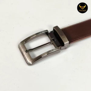 [VALQO] TUSO Coklat 125 CM Ikat Pinggang Sabuk kulit sapi Pria Cowok Tusuk Normal Pinggang 28 - 42 inch