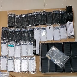 Taffware DIY Power Bank Case 8x18650 2 Port Display - A8 - Black