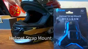 TELESIN Motorcycle Helmet Chin Mount / Mounting Helm GoPro Yi Osmo Action Cam Helmet Strap Mount