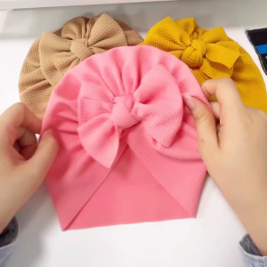 LAKOE Turban Anak Bayi Perempuan Turban Pita Kupu Anak 0-4 Tahun