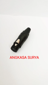 Soket Canon XLR Female Seetronic SC3FXX-BG Body Hitam Original / Socket Cewek Perempuan Conector Audio XLR Body Hitam Seetronic SC3FXX BG