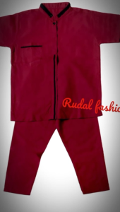 Koko Kurta Anak Usia 4-12 Tahun Variasi Lis Kancing Leher